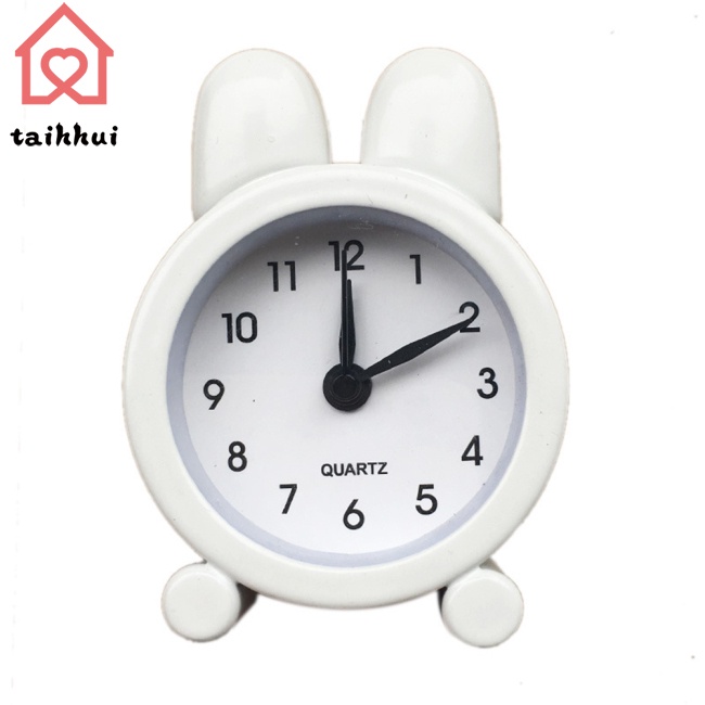 Đồng Hồ Báo Thức Mini Hình Thỏ Dễ Thương Cho Bé