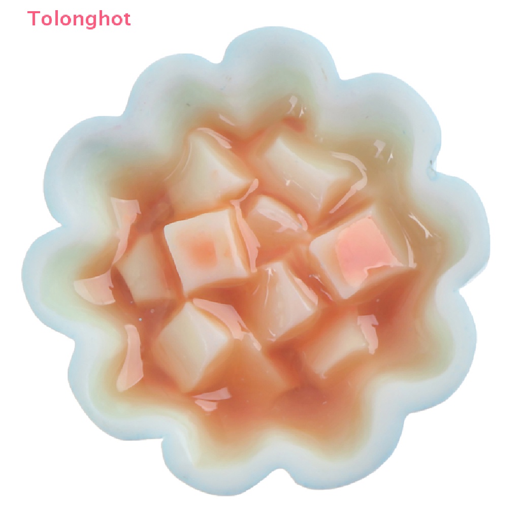 Set 2 Mô Hình Thức Ăn Bằng Nhựa Resin Trang Trí Nhà Búp Bê