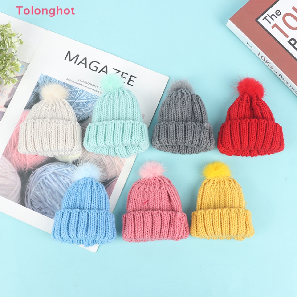Nón Beanie Dệt Kim Thời Trang Cho Nhà Búp Bê Tỉ Lệ 1 / 6