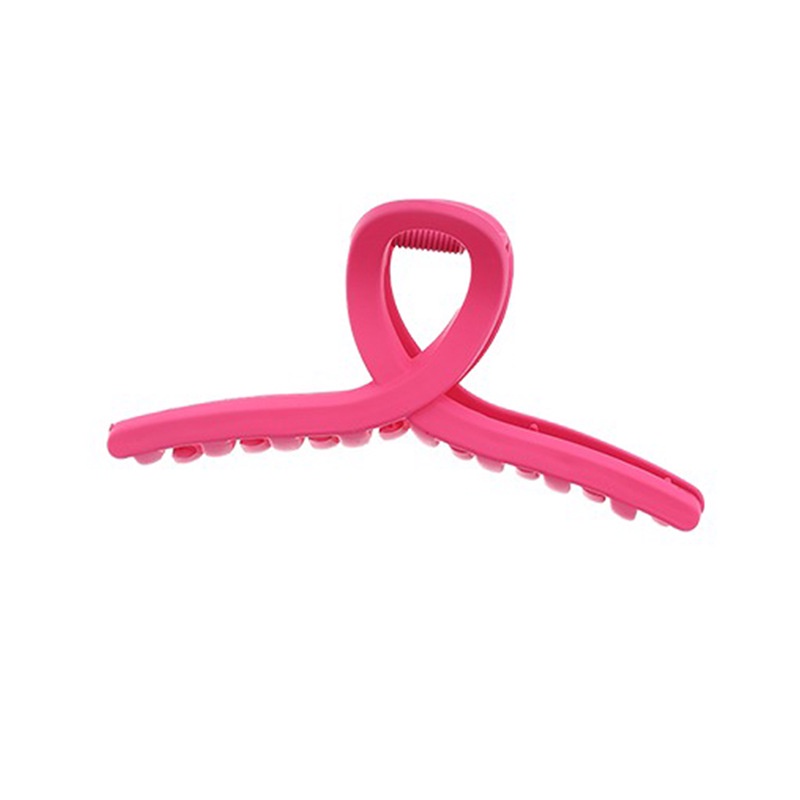 Kẹp Tóc Acrylic Màu Đỏ Hồng Phong Cách Hàn Quốc Đơn Giản Cho Nữ