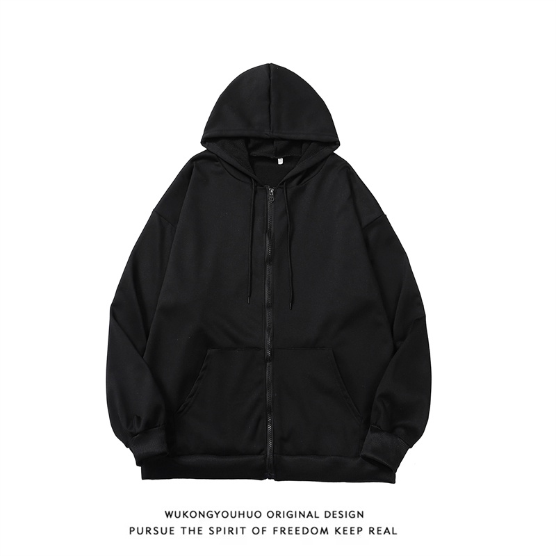 Áo Khoác Bóng Chày Có Nón Màu Sắc Đơn Giản Phong Cách Hàn Quốc