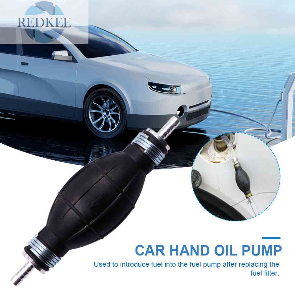 Bơm Nhiên Liệu Có Tay Cầm Cao Su 10 / 12mm Cho Xe Hơi