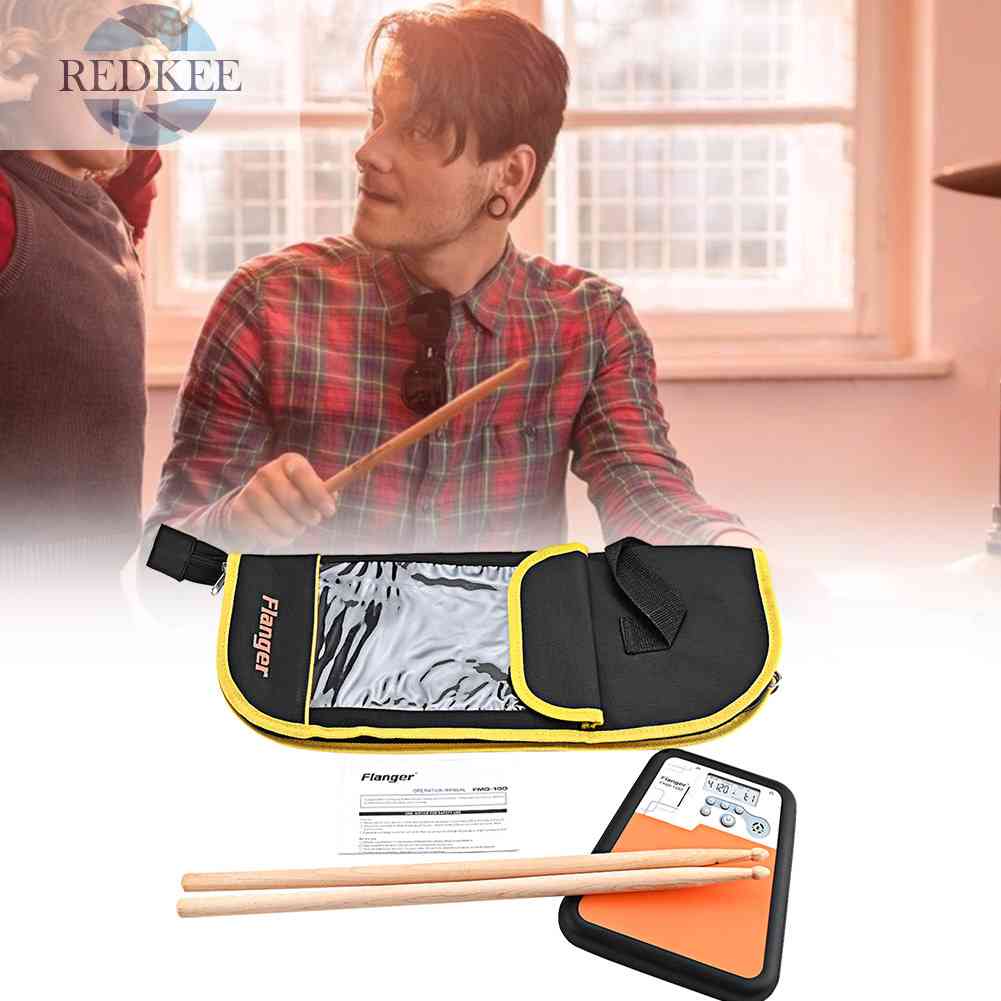 Trống Điện Tử Kèm Dùi Trống Luyện Tập Kỹ Thuật Số