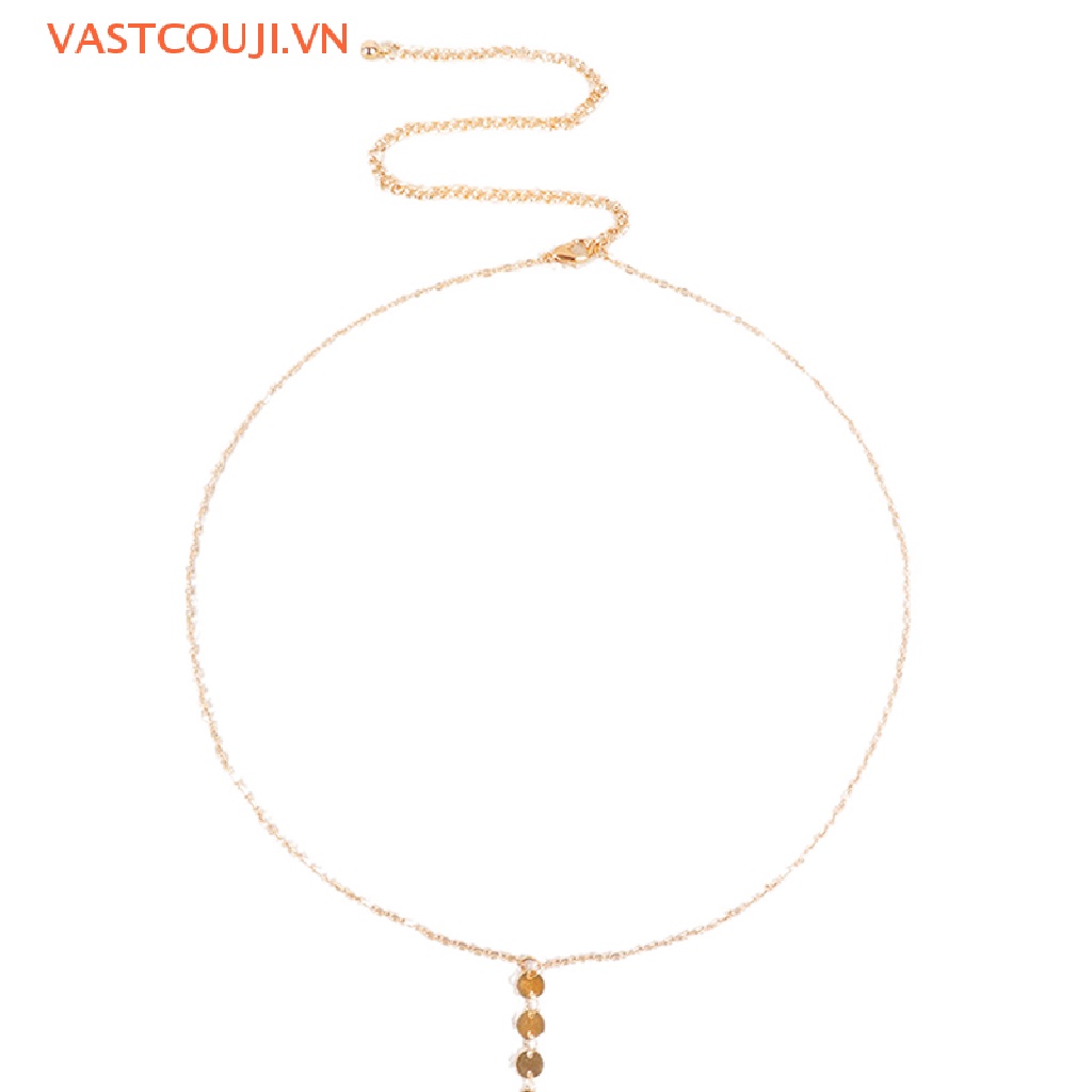 Chuỗi Xích Đeo Hông / Ngực Đính Kim Sa Thời Trang Đi Biển Quyến Rũ Cho Nữ