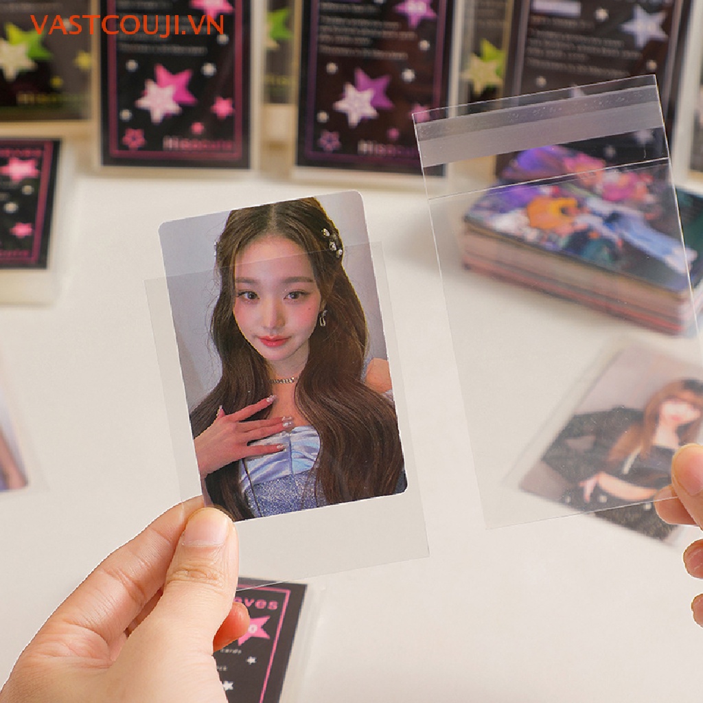 Set 50 Tấm Phim Trong Suốt Bảo Vệ Album Ảnh 3 Inch Không Axit