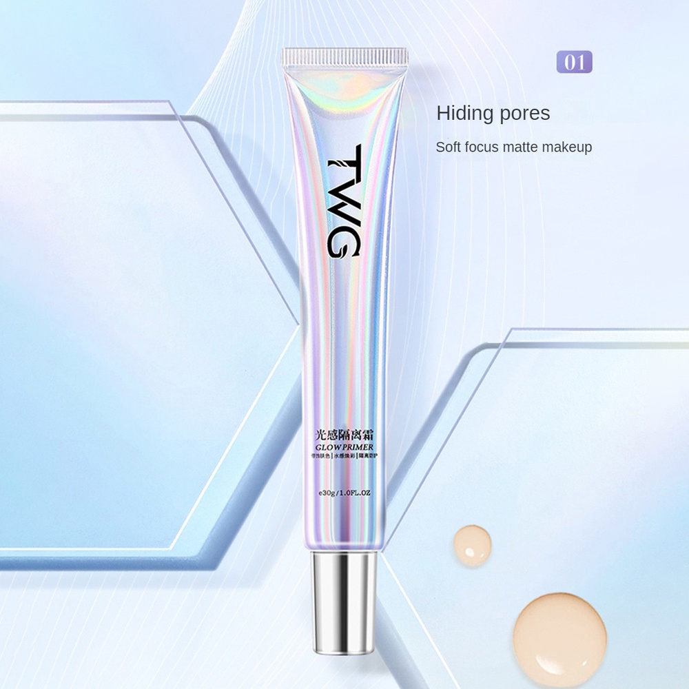 Twg 30ml Kem cách ly Dưỡng ẩm Kem lót trang điểm Kem nền BB Cream Kem nền dạng lỏng lâu trôi tự nhiên Làm sáng màu da Trang điểm khuôn mặt