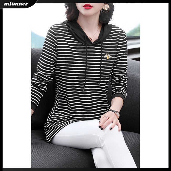 Áo Hoodie Dài Tay Có Túi Mềm Mại Thoải Mái Cho Nữ