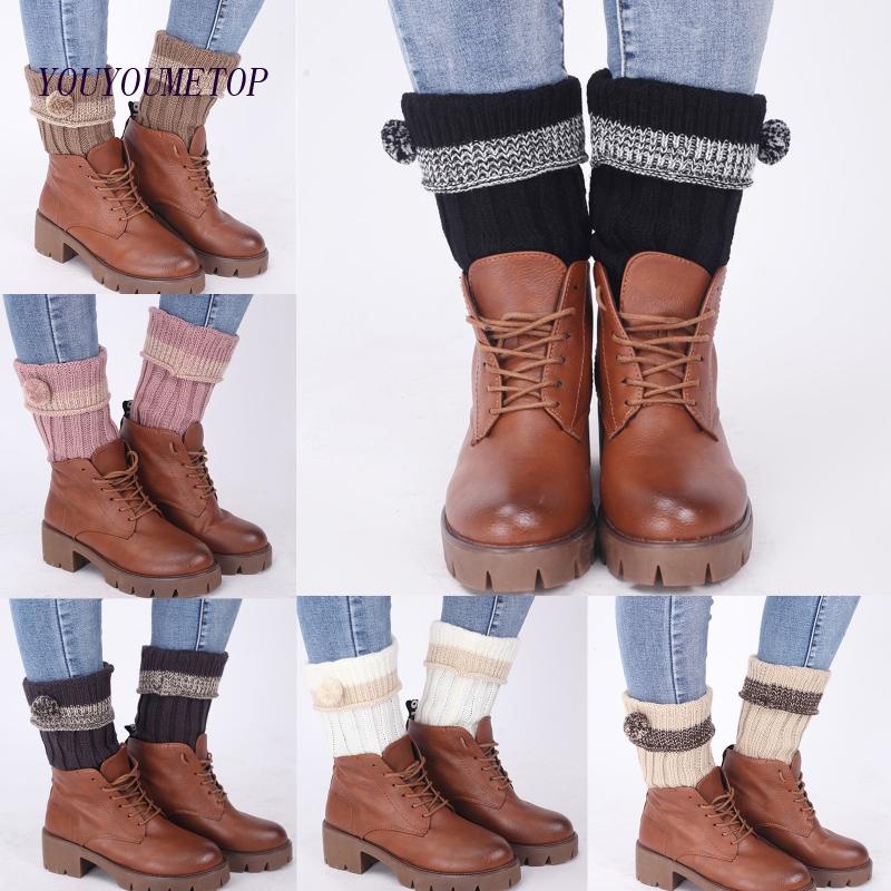 Youyo Vớ Ống Chân Dệt Kim Giữ Ấm Mùa Đông Cho Nữ