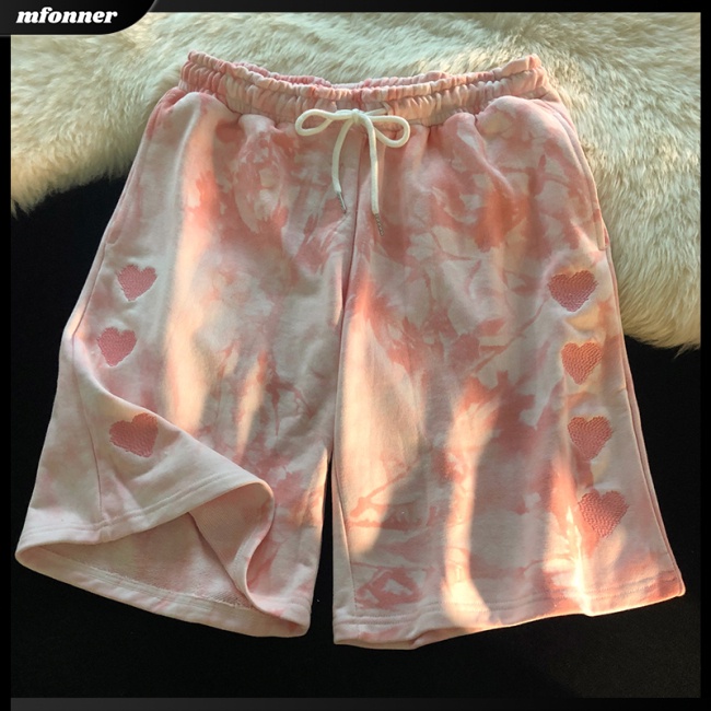 Quần Short Thể Thao Họa Tiết Màu Nhuộm Thời Trang Cho Nam Và Nữ