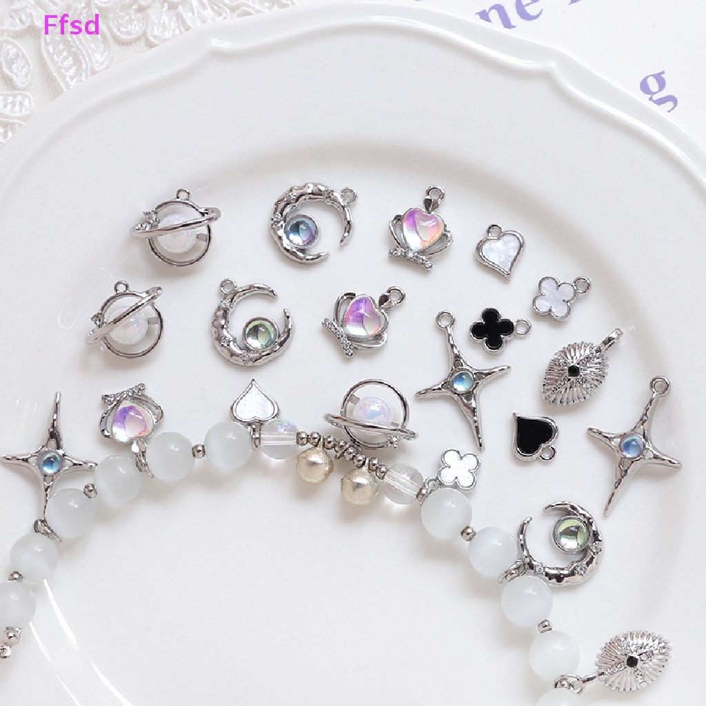 {Ffsd} Mặt Vòng cổ Trang Sức Hình Hành Tinh Khảm Đá Zircon Diy