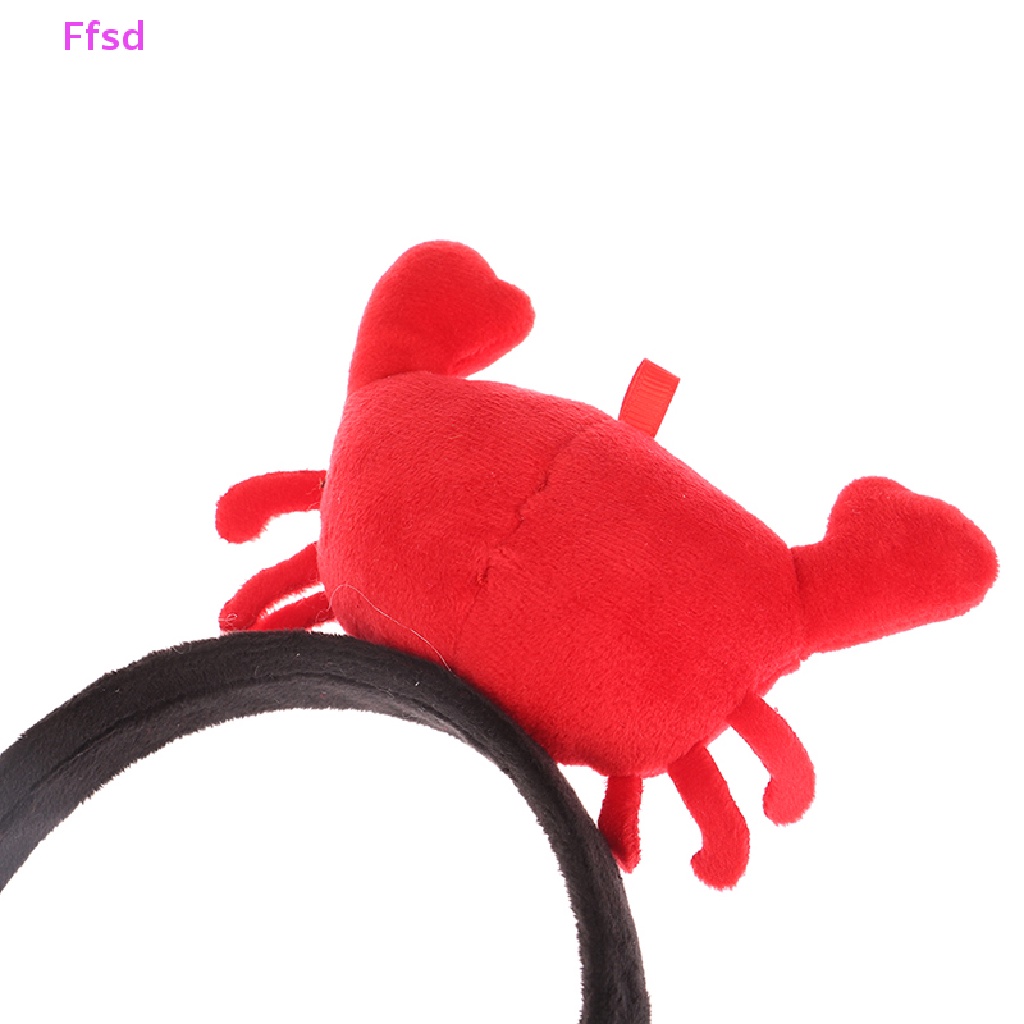 {Ffsd} Băng Đô Cài Tóc Hình Cua Biển Nhồi Bông Dễ Thương Sáng Tạo Bán Chạy