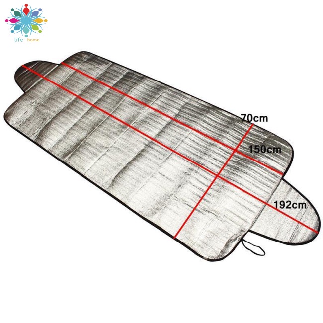 Tấm Phim Lá Nhôm Chống Nắng Chống Tuyết Gắn Kính Chắn Gió Xe Hơi