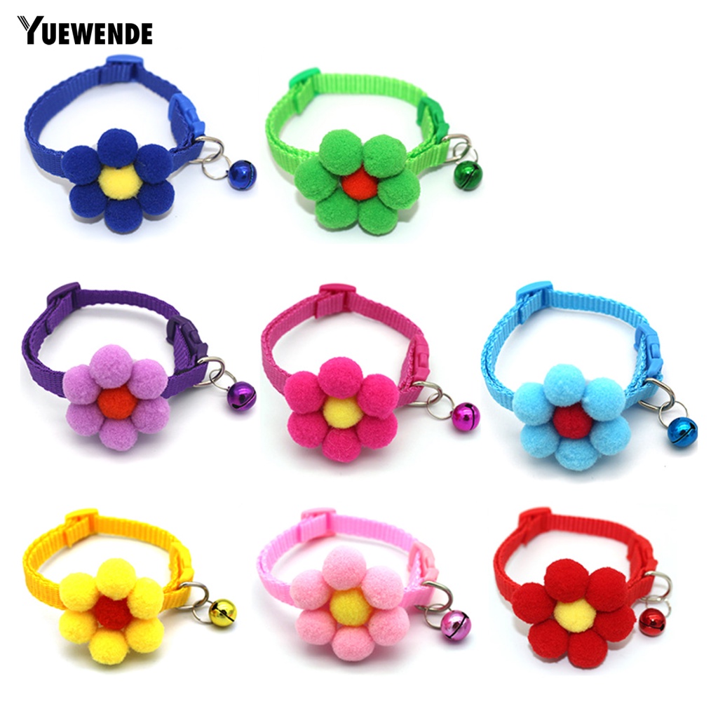 Ye.b Vòng Cổ Nylon Hình Hoa Cho Chó Mèo Ngoài Trời