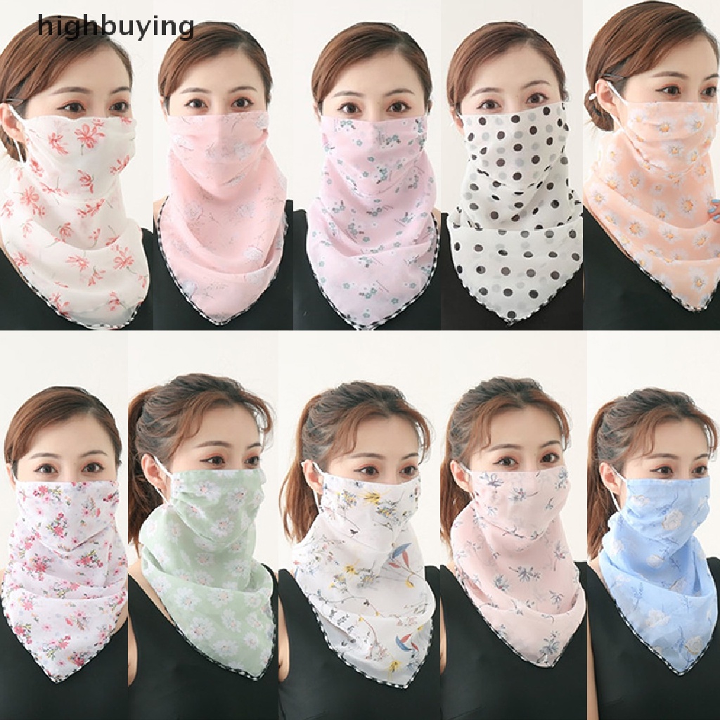 1 Khẩu Trang Chống Nắng / Bụi Bằng Lụa Dùng Chạy Bộ Đạp Xe Cho Nữ