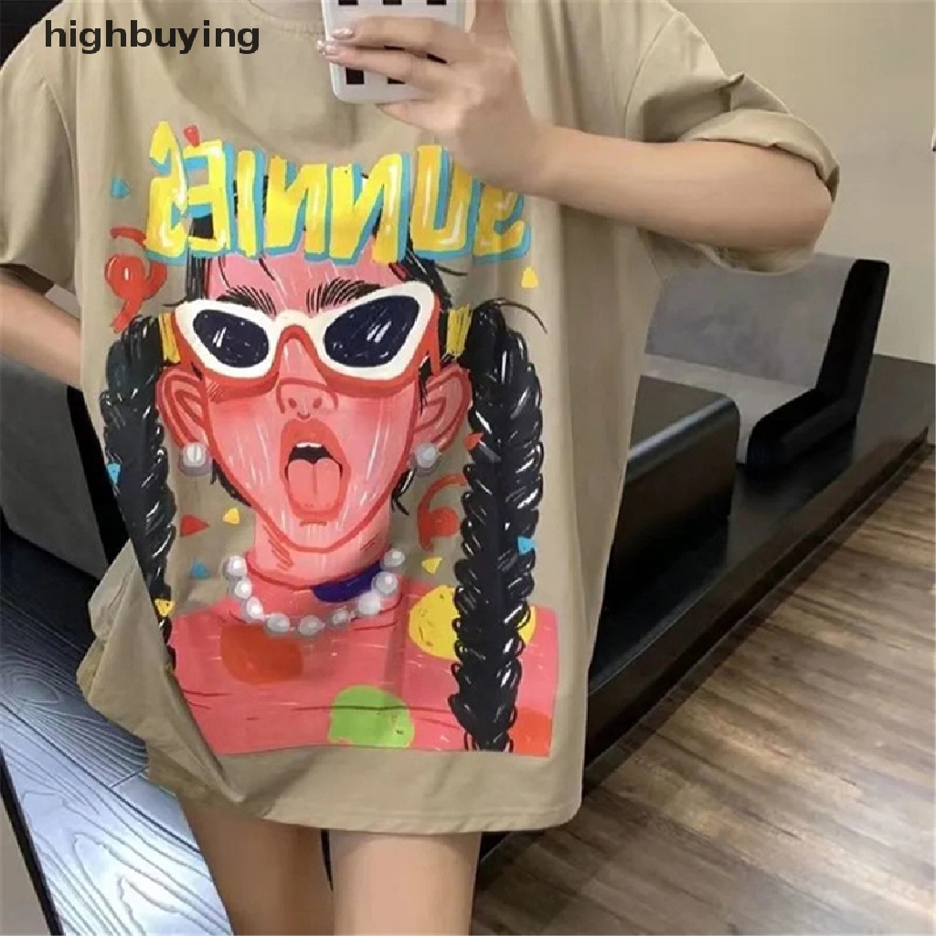 Áo Thun Tay Ngắn In Hình Anime Thời Trang Dành Cho Nữ