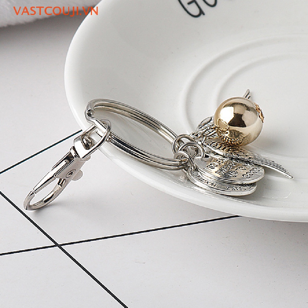 Móc Khóa Hình Đôi Cánh Màu Vàng Thời Trang Cho Nam Và Nữ