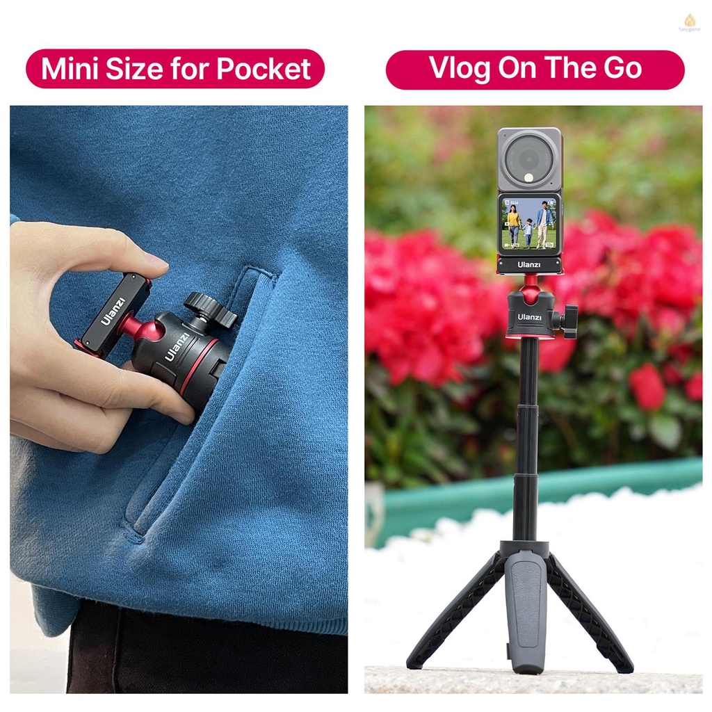 Giá Đỡ Ba Chân Từ Tính Ulanzi MT-50 Xoay 360 Độ Tháo Gỡ Nhanh° Ống Nối Dài 3 Phần Đầu Bi Xoay Được Max. Phụ Kiện Thay Thế Cao 25.5cm / 10in Cho DJI A