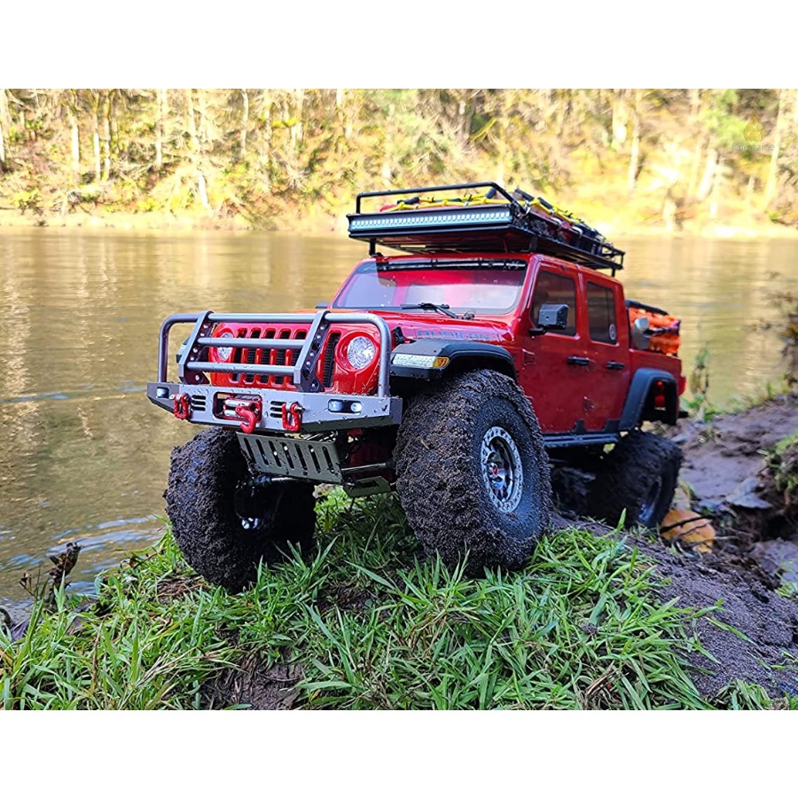 Bộ Cản Trước Có Đèn Led Cho TRX4 Axial SCX10 SCX10 II 90046 90047