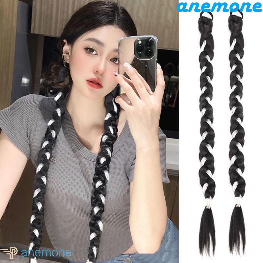 Tóc Giả Thắt Bím Bằng Sợi Tổng Hợp Tự Nhiên Dành Cho Nữ