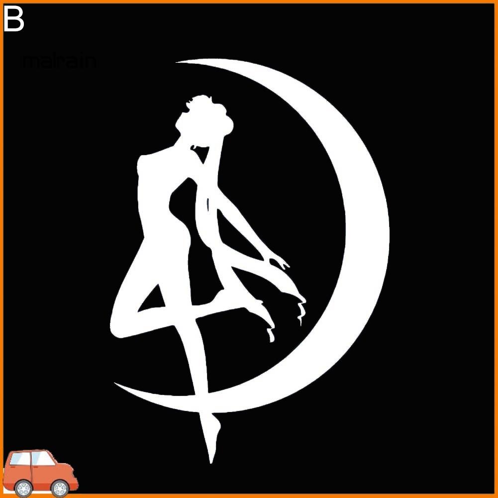 Đề Can Dán Trang Trí Xe Hơi / Xe Tải / Cửa Sổ Họa Tiết Hoạt Hình Thủy Thủ Mặt