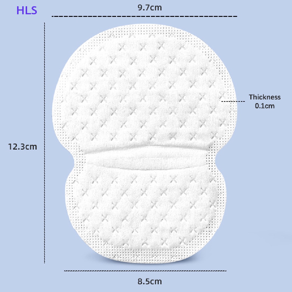 Bộ 10 Miếng Dán Thấm Hút Mồ Hôi Vùng Da Dưới Cánh Tay Mềm Mại Thoáng Khí