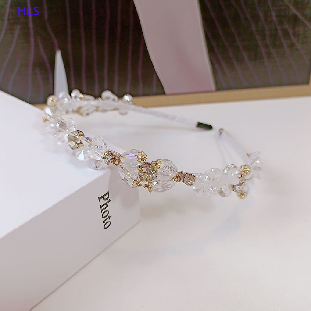 Băng Đô Hoa Đính Đá Thủy Tinh Thủ Công Phong Cách Bohemian Dành Cho Nữ