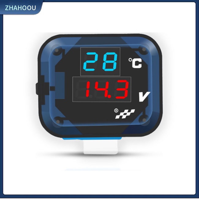 ☃Phụ Kiện Trang Trí Nhà Cửa Kiểu Dáng Dễ Thương Xinh Xắn☃ Vôn Kế Điện Tử 3 Trong 1 Với Cổng Sạc Usb Chuyên Dụng Cho Xe Mô Tô