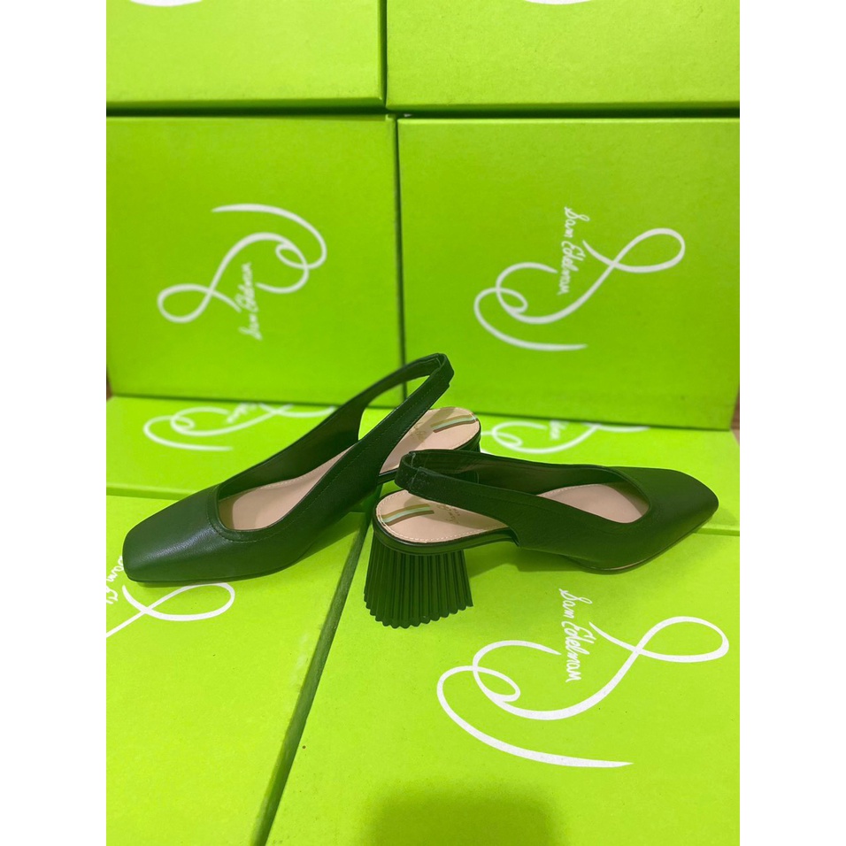 Giày, guốc, dép Sam edelman gót 6 cm, mũi vuông trẻ trung hàng xuất xịn chất da thật mềm và êm