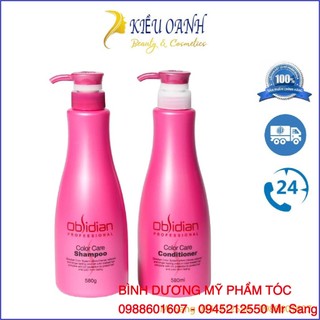 Dầu gội xả dưỡng tóc nhuộm cao cấp Obsidian Color Care 580mlx2 - 2026