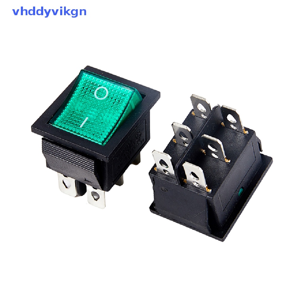 1 Công Tắc Nguồn 3 Chấu 6 Chấu 16A 250VAC / 20A 125VAC Màu Đen