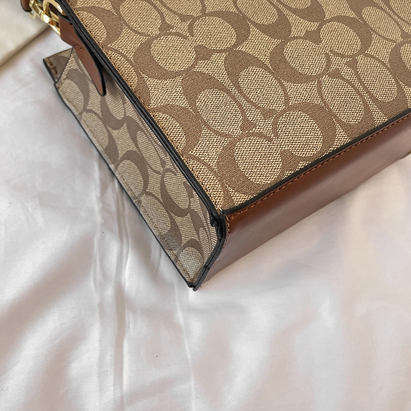 COACH7375 Men's and Women's Sling Bag Classic style Retro Luxury Girlfriend Gift Shoulder Sling Bag Bag