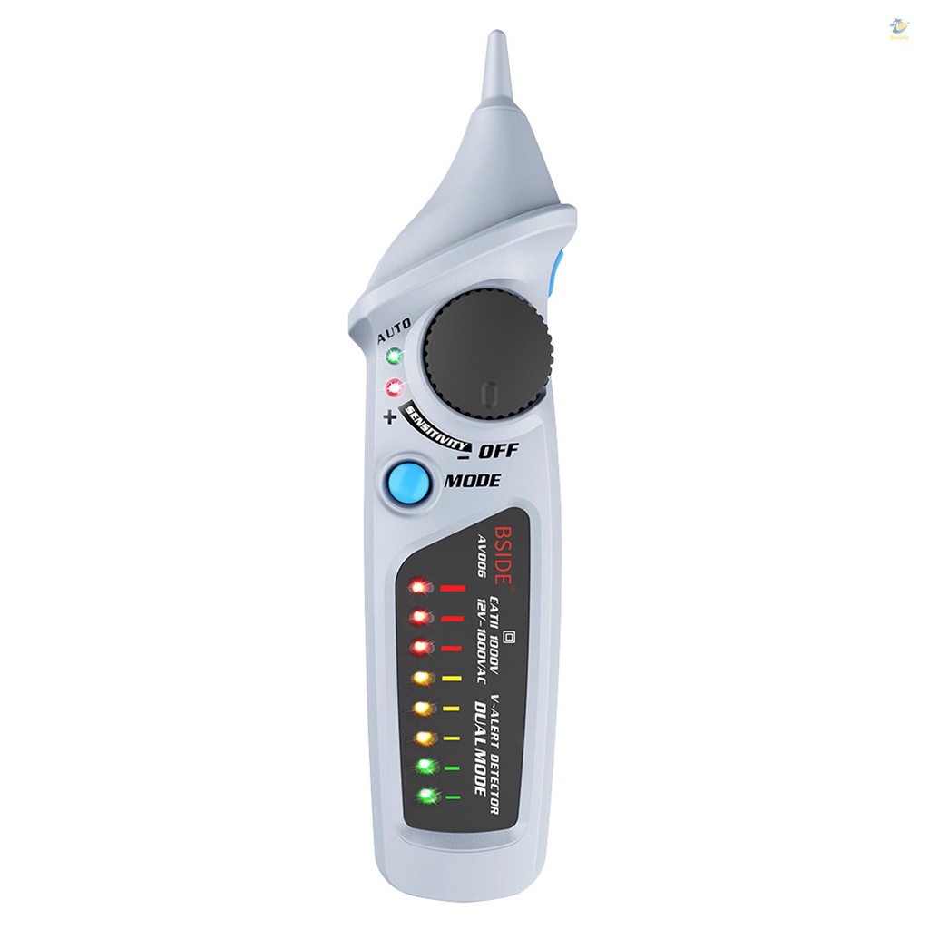Bút Thử Điện BSIDE NCV AC Vôn Kế Tự Động Cảnh Báo Âm Thanh Và Ánh Sáng Hai Chế Độ Có Thể Điều Chỉnh