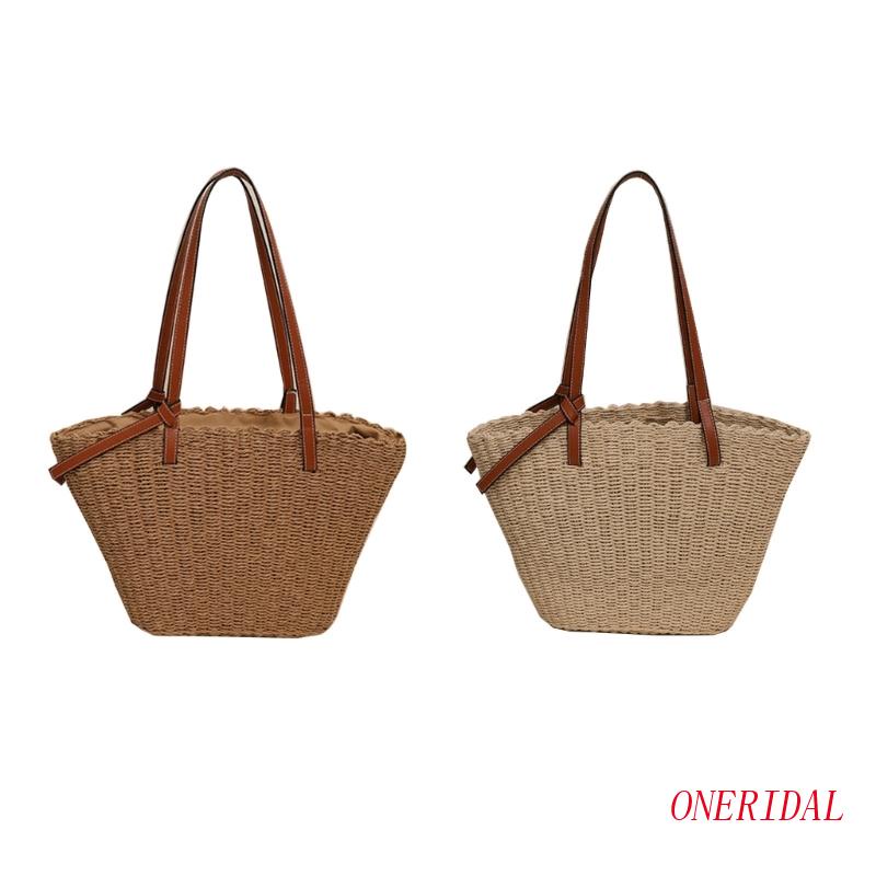 Túi Xách Đan Cói Cỡ Lớn Thời Trang Mùa Hè Cho Nữ