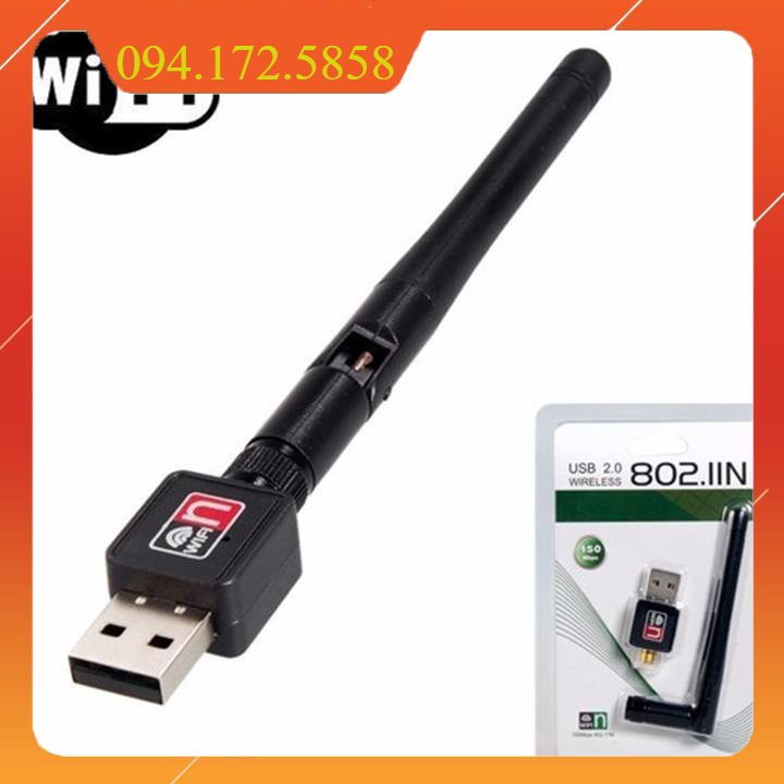 Giá siêu rẻ USB THU WIFI 802.11N CÓ ANTEN/KHÔNG ANTEN