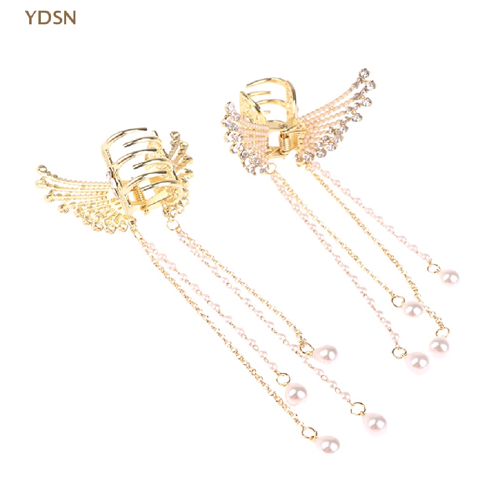 Kẹp Tóc Cá Mập Đính Đá / Ngọc Trai / Hoa / Bướm Xinh Xắn Cho Nữ