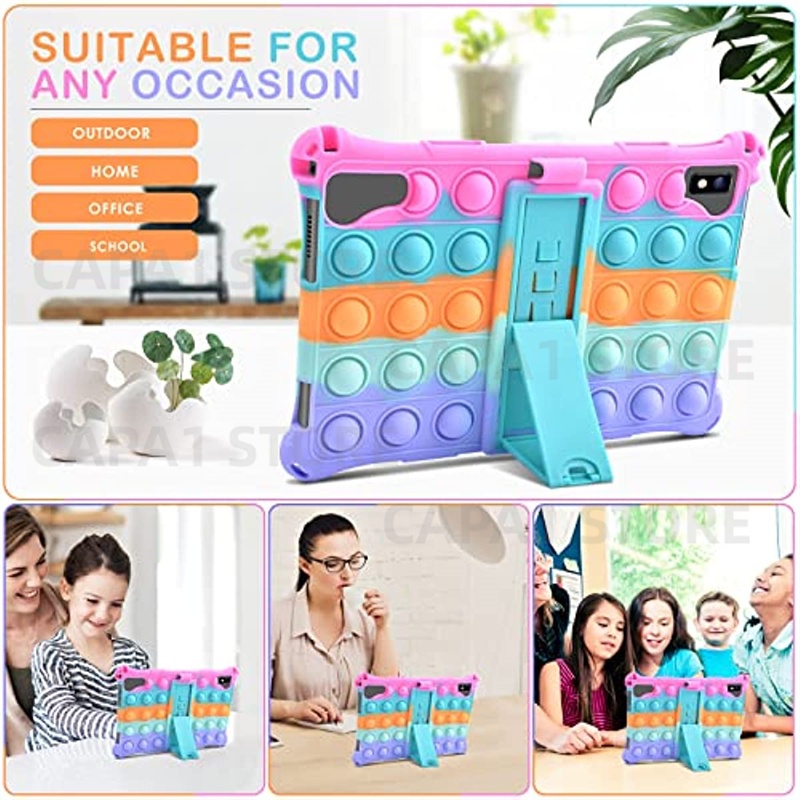 Free stylus Bao Đựng Máy Tính Bảng Bằng silicon Mềm Có Dây Đeo Vai Và Giá Đỡ Cho htc a103 2022 10.1 "