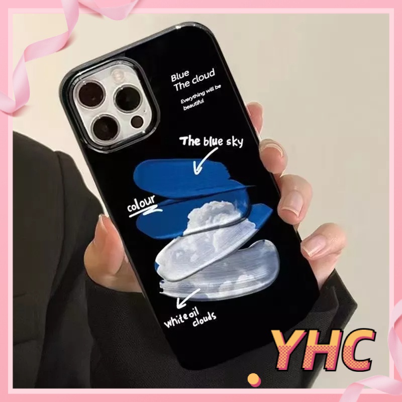 Ốp lưng iphone Bầu trời xanh và mây trắng màu sắc silicone vỏ thạch Cho iPhone 6 / 6S / 6splus / se / 7 / 7plus / 8 / 8plus / X / xs / xsmax / 11 / 12 / 13 / 14/pro max-509