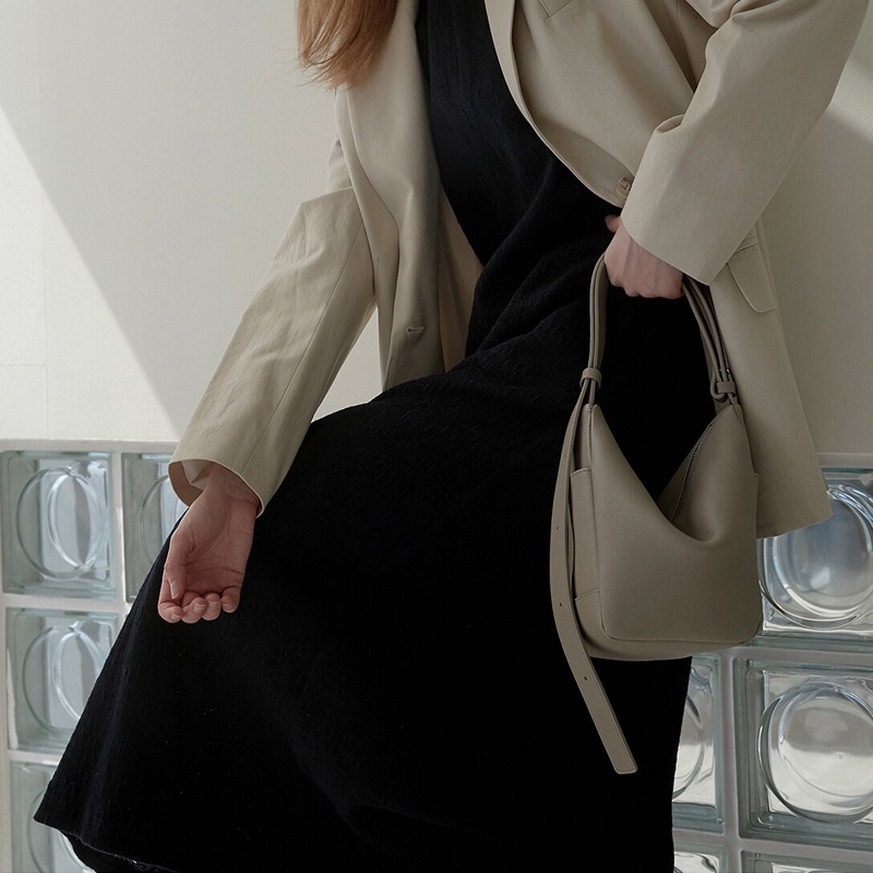 Túi Đeo Vai Bằng Da Mềm Nhỏ Gọn Dễ Phối Đồ Thời Trang Cho Nữ