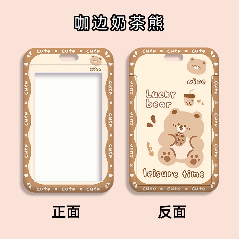 Ví Đựng Thẻ ID / Thẻ ID Trong Suốt Họa Tiết Hoạt Hình Dễ Thương Thời Trang Năm 2023