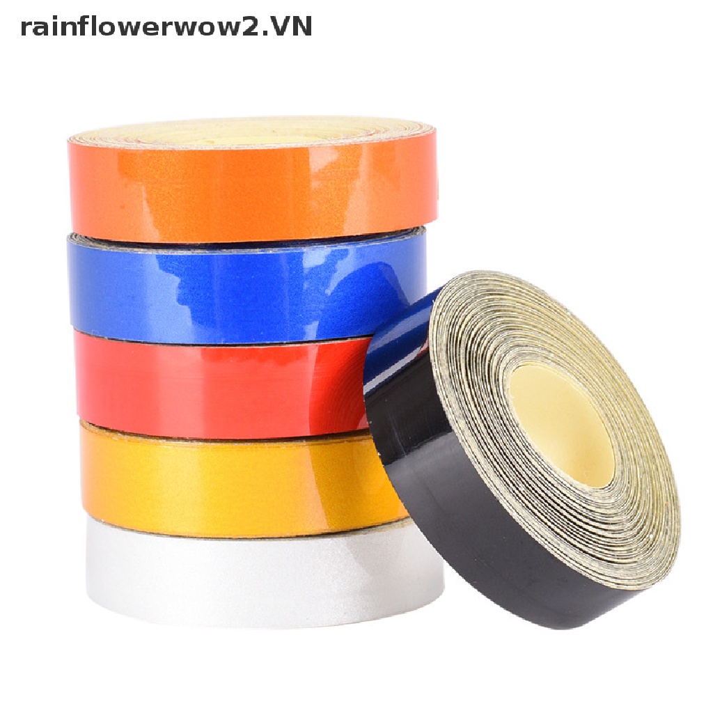 Cuộn Băng Keo Phản Quang 1Cm X 5M Cảnh Báo An Toàn Trang Trí Cho Xe Hơi / Xe Tải