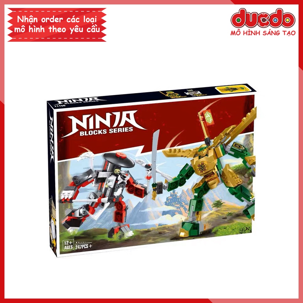 ZIMO 11156 4320 Lắp ghép Ninjago Chiến Giáp Tiến Hóa Của Lloyd - Đồ chơi Xếp hình Mô hình Ninja Minifigures 71781