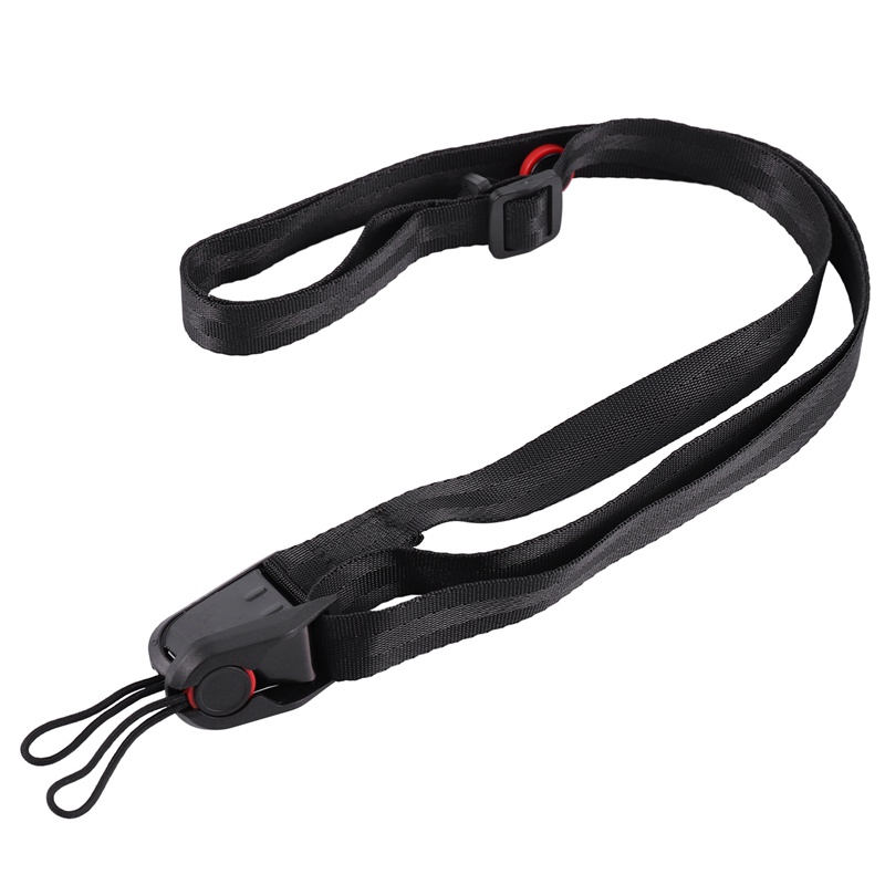 Dây Đeo Máy Ảnh Slr / Dslr Bằng Nylon Màu Đen Tháo Lắp Nhanh Đa Năng
