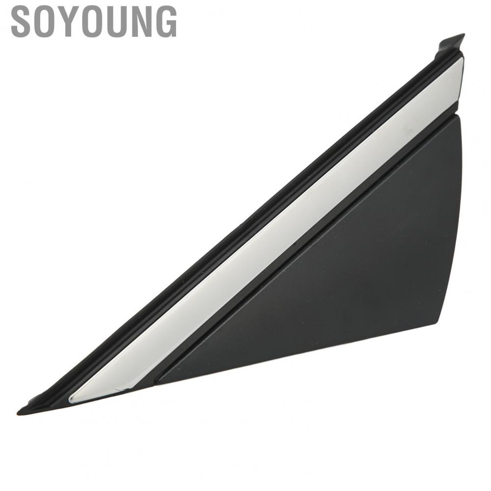 Soyoung Driver Side Triangle Door Mirror Flag Cover  Durable Perfect Fit 86180 C1000 Anti Aging Chrome Plating Front Fender Pillar Corner Molding for Car