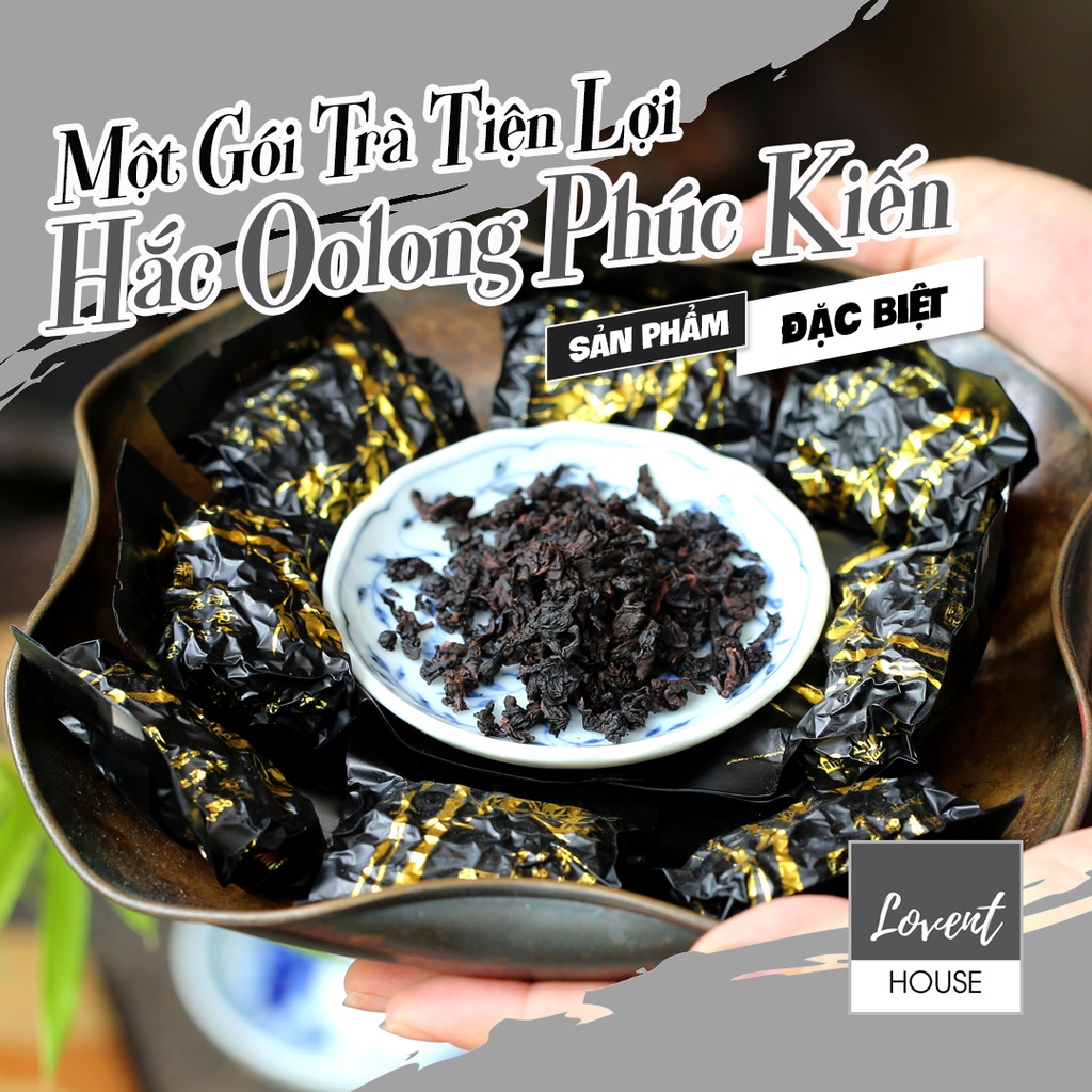 Trà Hắc Oolong - Thập đại danh trà gói tiện lợi - thơm ngot, thanh mát, hổ trợ giảm cân hiệu quả [Lovent House]