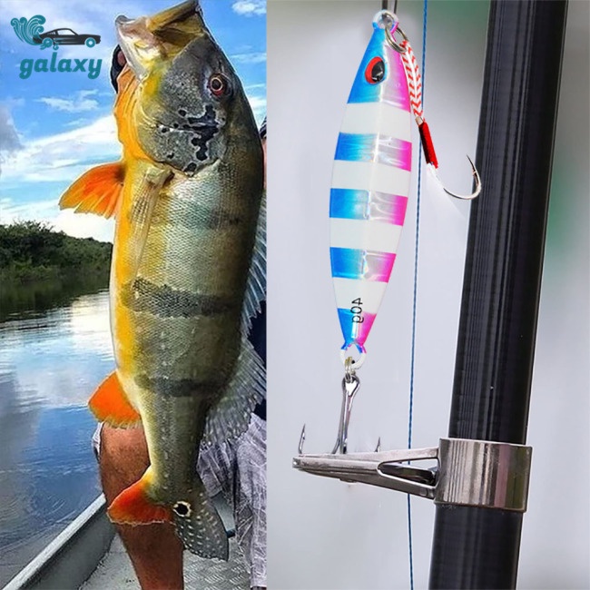 Galaxy Mồi Câu Cá 40g Bằng Sắt 3d Phát Quang Chống Ăn Mòn