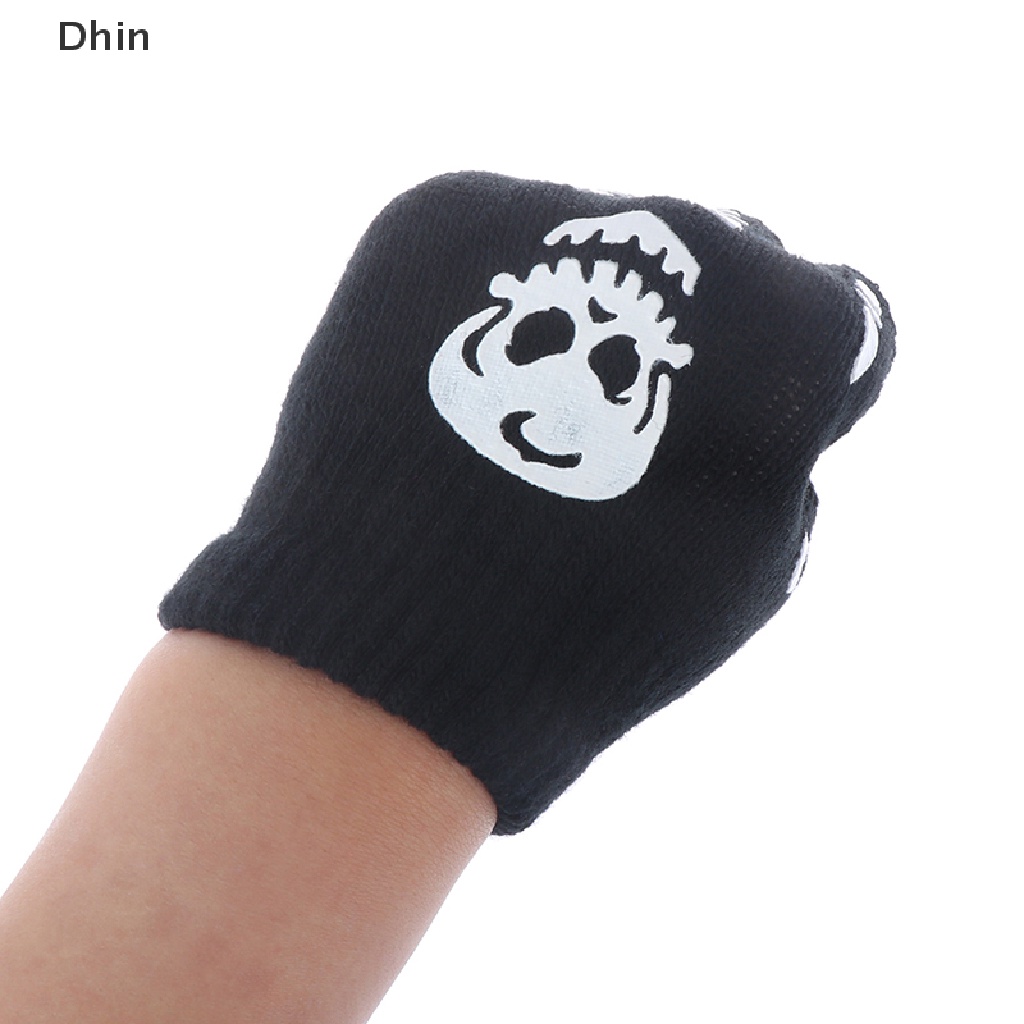 [Dhin] Găng Tay Dạ Quang Hình Bộ Xương Cá Tính Cho Bé Trai