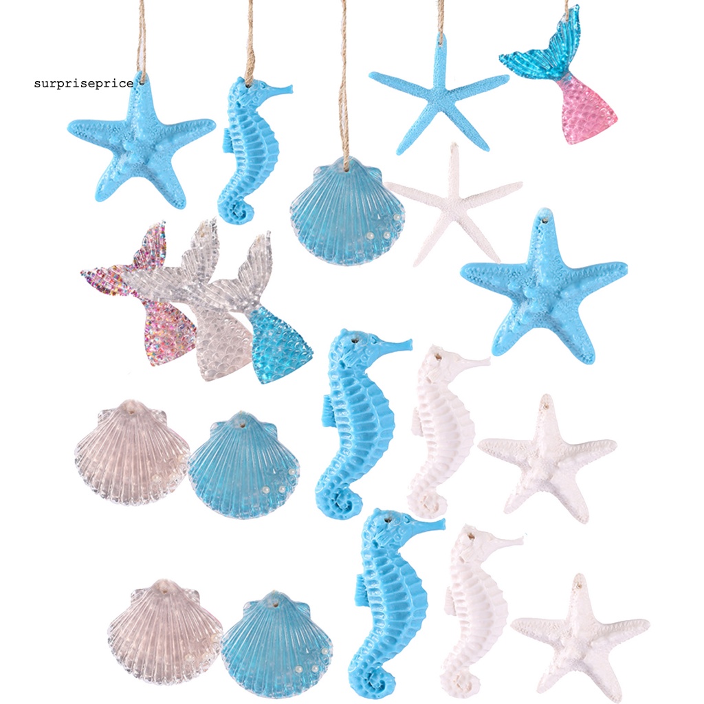 Set 20 Phụ Kiện Treo Trang Trí Cây Thông Giáng Sinh Bằng Nhựa Resin Dễ Thương Chống Mòn