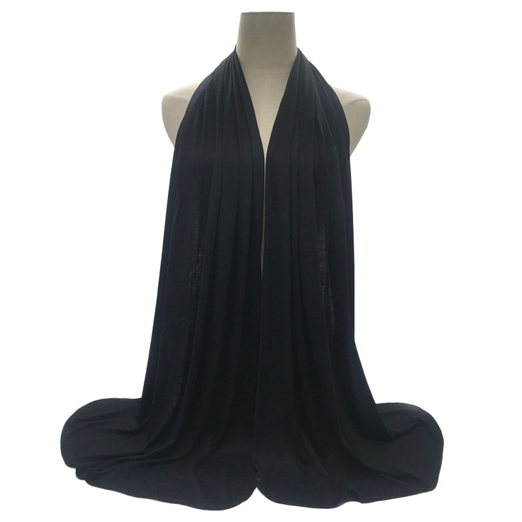 Khăn Choàng Cổ Dài Che Nắng Chống Chói Màu Trơn Thanh Lịch Đường Phố