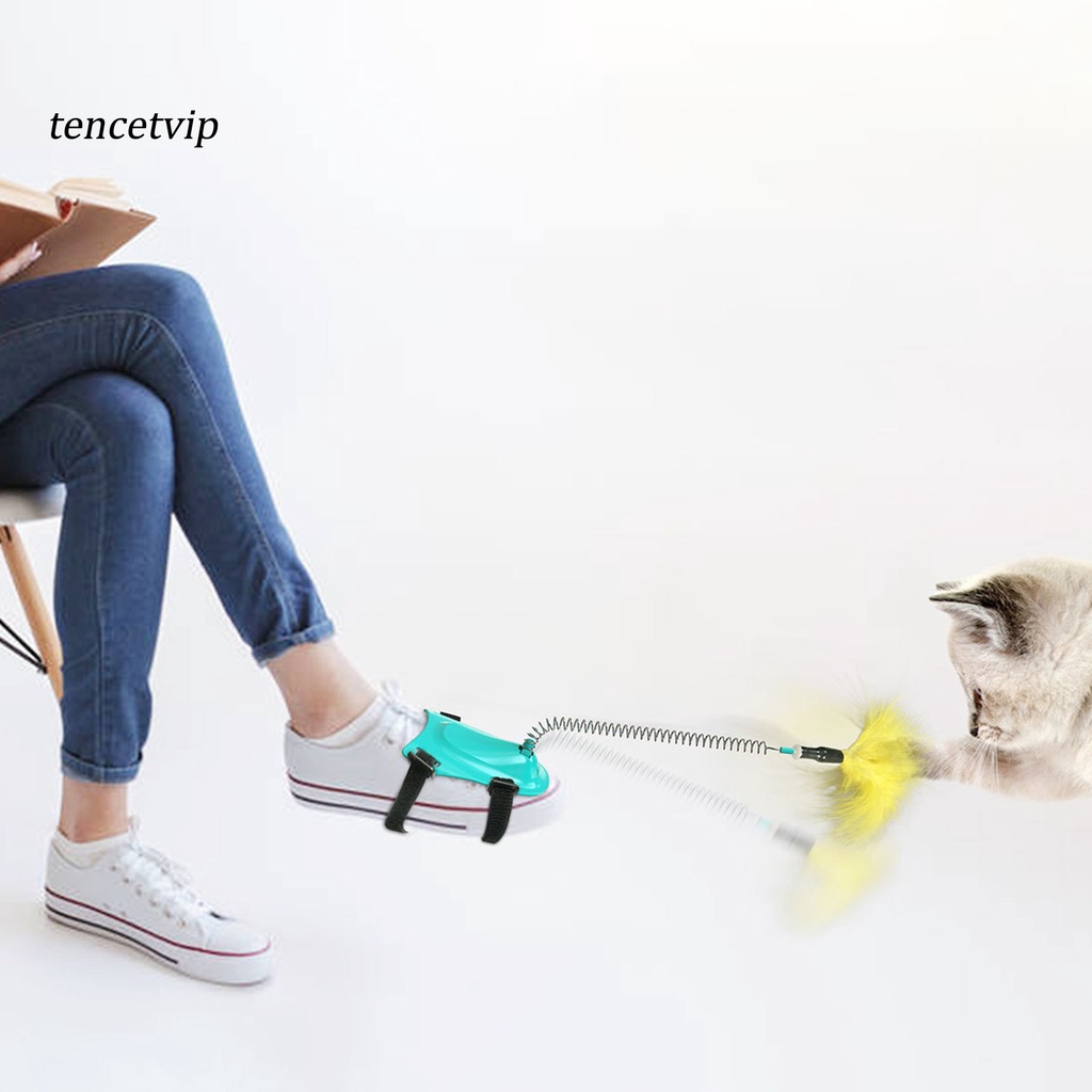Gậy Trêu Mèo Đính Lông Vũ Vui Nhộn