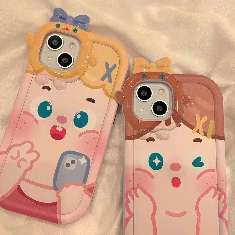 ✅Ốp Điện Thoại Trong Suốt Họa Tiết Hoạt Hình Dễ Thương Cho Iphone pro1211 xr1413promaxxs 8p SRB4
